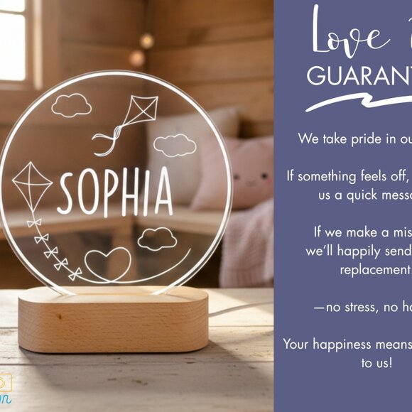 Custom Kite LED Lamp – Unique Playful Nightlight for Kids’ Rooms - Picture 6 of 8